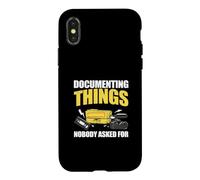 Documenting Things Nobody Asked For Funny Documentary Buffs Case for iPhone X/XS