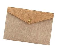 Documents Organiser Bag Classical Textured File Holder Stable Pres Button Fastener Organiser Daily Commute Essential Retro Attach Closure File