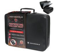 DocuShield Fireproof Document Box | Water Resistant & Fireproof Document Bag | Lightweight & Portable Box with Dividers & Pockets for File Storage | UK Brand | Fibreglass | TSA Lock (Original Plus+)