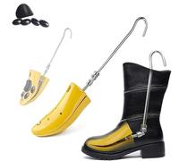 Docuuleuy 2 Pcs Shoe Boot Stretcher for Thick Feet,Stretching Work Boots Instep Height,Adjuatable Pro Shoe Boot Trees Expander Higher Spreader,for Women/Men Sneakers Flat Shoes Hiking Boots (2 Pcs)