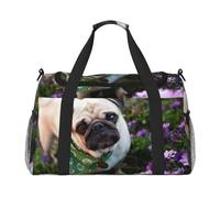 DOD in The Garden Print Womens Sports Bags Travel Bag - Gym Tote Bag with Compartment,Duffel Bags for Men,Ladies Holdall,Carry On Weekend Travel Handbags for Women