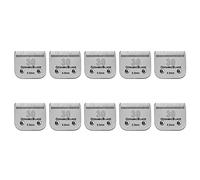 DODAER 10 Pack Detachable Pet Dog Clipper Blades, Compatible with Andis Size 30 Cut Length 1/50"(0.5mm),Most Oster A5,Wahl KM10 Series Clippers,Made of Ceramic Blade & Stainless Steel Blade