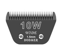 DODAER 10 Wide Blades for Dog Grooming,Compatible with Andis,Oster A5,Wahl km10 Clippers,Cutting Length 1/16",Black