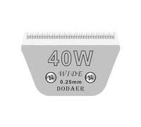 DODAER 40 Wide Blades for Dog Grooming,Compatible with Andis,Oster A5,Wahl km10 Clippers,Cutting Length 1/50" (0.5mm)