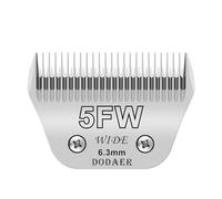 DODAER 5FW Detachable Dog Grooming Wide Blades,Compatible with Andis,Oster A5,Wahl KM10 Series Clippers,Cut Length 1/4"(6.3mm)