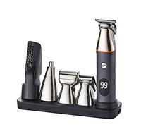 DODAER All-in-One Beard Trimmer for Men,Cordless Mustache Nose Precision Trimmer,Body Groomer Hair Cutting 5 in 1 Kit Trimmer,USB Rechargeable & Waterproof Magnetic Replacement Heads