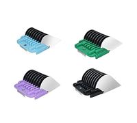 DODAER Professional Animal Stainless Steel 4 Color Guide Comb Set Compatible with andis Oster A5 wahl km10 10#/15#/30# Detachable Blade，Cutting Length 19mm-32mm