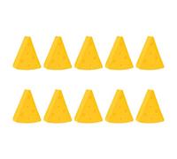 DODAMOUR 10 Pack Makeup Sponge Set, Professional Beauty Blender Sponge Triangle Powder Puff, Make Up Sponges for Face Foundation (Cheese)