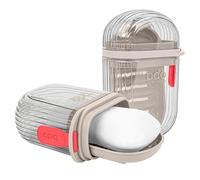DODAMOUR 2 Pcs Travel Soap Container, Portable Soap Dish with Lid, Plastic Bar Soap Holder for Home Outdoor Hiking Camping (Clear)