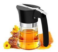 DODAMOUR 3.38 Oz Syrup Dispenser, Acrylic Honey Dispenser, Minimalist Style, Small Size, Easy Pour, Ideal for Syrups, Liquids, Portable Use