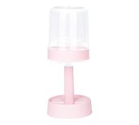 DODAMOUR Adjustable Toothbrush Holder with Protective Cup, Hygienic Bathroom Organiser for Electric & Manual Toothbrushes, Modern Style (Pastel Pink)