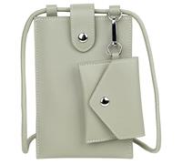 DODAMOUR Crossbody Bag Set, PU Leather Solid Color Cell Phone Purse with Mini Envelope Pouch for Women, Mini Phone Purses with Crossbody Strap, Magnetic Closure Shoulder Bag, Matcha Green
