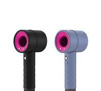 DODAMOUR Silicone Hairdryer Case Compatible with Dyson Hairdryer, Travel Hair Dryer Skin, Protective Case Cover (Black, Purple)