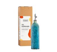 DODAYO Ceramic Olive Oil Bottle, 500ml Drip-Free, Midnight Blue Dispenser | Unique reactive glaze · Lab-tested food-safe · Protects oil from light · Ideal olive oil gift · 500ml ceramic pourer