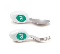 doddl 2-Piece Spoon and Fork Set - Learn to use Toddler Cutlery in Minutes, 1 Year Old & up, Baby Cutlery Set with Baby Spoons - Weaning Set
