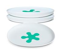 doddl Toddler Plate, Baby-Led Weaning Plate with Non-Slip Base, Child Self-Feeding, Baby Feeding Essentials, Dishwasher-Safe, BPA-Free (Fresh Green (Triple Pack))