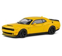 Dodge Challenger SRT Demon V8 6.2L 2018 in yellow, 1:43 scale model from Solido
