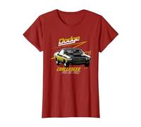 Dodge Challenger 340 Six Pack T-Shirt, Women, Cranberry Red, X-Small
