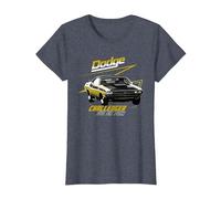 Dodge Challenger 340 Six Pack T-Shirt, Women, Heather Blue, Large