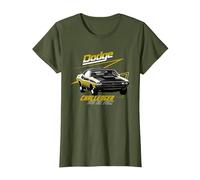 Dodge Challenger 340 Six Pack T-Shirt, Women, Olive Green, 3X-Large