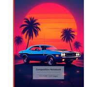 Dodge Challenger Demon SRT Journal Notebook for Kids | 110 pages, 7.5 x 9.25"