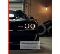 Dodge Challenger Demon SRT Journal Notebook for Kids | American Muscle Car | 110 pages, 7.5 x 9.25"