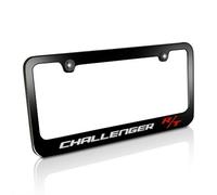Dodge Challenger R/T Black Metal License Plate Frame