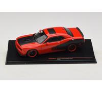 IXO 1/43 DIECAST 2009 DODGE CHALLENGER SRT8 "HEMI" RED & BLACK CLC597