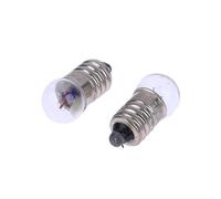 Dodge Designs E10 Mini Edison Screw MES Lamp Bulb 1.5V - 3.8V & Holder - Model Making Teaching Tool (2Pcs 3.8V E10 Bulbs)