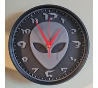 Dodge Designs Grey Alien Head Wall Clock