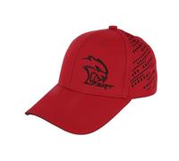 Dodge Embroidered SRT Hellcat Performance UV Protection & Moisture Wicking Hat for Men | Dads Cap, Red/Black, One Size