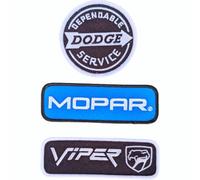 Dodge Mopar Viper Embroidered Patch 3-Pack | Iron On | Sneaky Pete