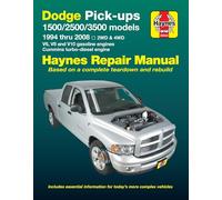 Dodge Ram 1500, 2500, 3500, (1994 - 2008) : with V6, V8 and V10 gasoline and Cummins turbo-diesel engines, 2WD & 4WD