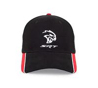 Dodge SRT Hellcat Cap - Custom - Structured 6 Panel - Black/Red/White, Black, One Size