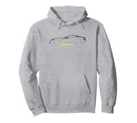 Dodge Viper Silhouette Pullover Hoodie, Adult Unisex, Heather Grey, X-Large