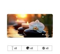 Dodgers License Plate Frame Sunset Serenity With Orchid And Stones License Plate Bling License Plate Frame Purple License Plate Fra