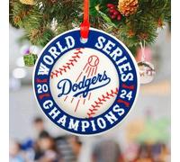 Dodgers World Series Christmas Decorations 2024 Championship Team List Ceramic Ornament Decorations Victory Christmas Gifts Souvenirs for Baseball Fans