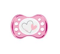 DODIE, Anatomical Dummy for Newborn, Dummy for Baby, 0-2 Months, Infant, Pink, Cat, Bird, Heart, 1 Dummy - Random Model