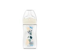 DODIE Multi Hole Bottle Anti Colic 270ml Blue 3m+ - Biomimicry Teat Flow 2