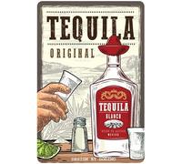 DODINO 20 x 30 cm Retro Tin Signs Tequila Bar Decoration Cocktail Sign as Gift Kitchen Decoration