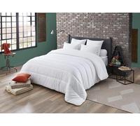 Dodo 29443 Arizona Warm Polyester Duvet, White, White, 240 x 220 cm | 400 g/m² - Ultra Soft - Polyester Cover - Double Bed - Stitched Lines, Bias Finish - Washable at 104°C