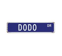 Dodo 4x18 Inch Metal Sign Decorative Gate Pubs Club Front Door Man Cave Decor Metal Plaque Forest River Beach Zoo Animal Tin Signs for Patio