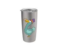 Dodo Bird with Hat Stainless Steel Insulated Tumbler