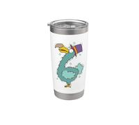 Dodo Bird with Hat Stainless Steel Insulated Tumbler