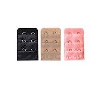 DODO®-Bra Extender 2Hook 3Row Back Clip Strap Adapter Strapless Maternity (Assorted(3 Colours), 1)