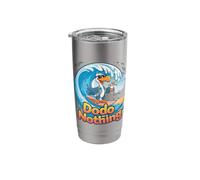 Dodo Nothing Funny Lazy Dodo Bird Surf Wave Stainless Steel Insulated Tumbler