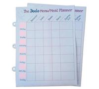 Dodo Pad Weekly Wipe-Clean Menu / Meal Planner : Suitable for Dodo Pad, Acad-Pad Desk Diaries and Dodo Blank Book