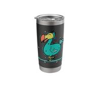 Dodo Riding a Skateboard Bird Stainless Steel Insulated Tumbler