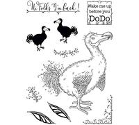 Dodo Stamps for Card Making Dodos Birds Transparent Silicone Seal Stamping Stamps for DIY Scrapbooking Paper Crafting Arts Crafts Feather Words Phrase Rubber Stamps Arts Crafts Scrapbooking Supplies