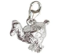 Dodo sterling silver clip charm .925 x 1 Extinct birds Dodos charms